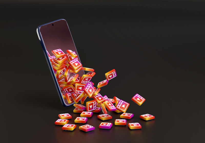 la dimensione dei reel instagram e delle storie