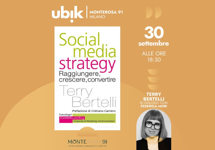 Presentazione-libro-milano-ubik-libreria Mercoledì 30 settembre alle ore 18:30 sarò alla libreria Ubik, in Via Monte Rosa 91 a Milano, per presentare il mio libro “Social Media Strategy. Raggiungere, crescere, convertire”, edito da FrancoAngeli.