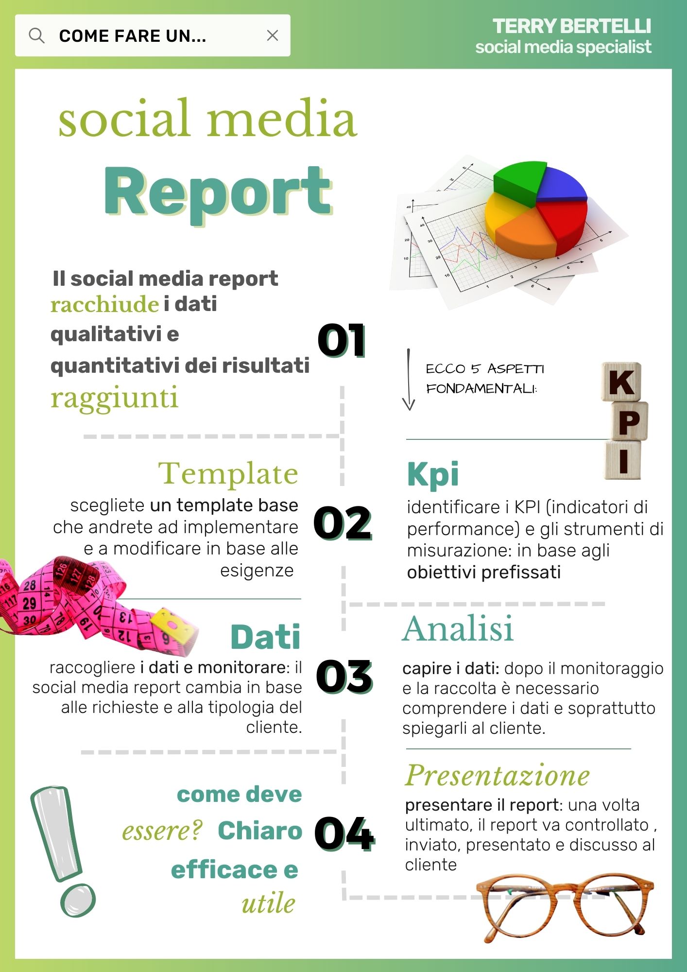 Il social media report è quel documento che racchiude dati qualitativi e quantitativi dei risultati raggiunti e che viene illustrato ai clienti.