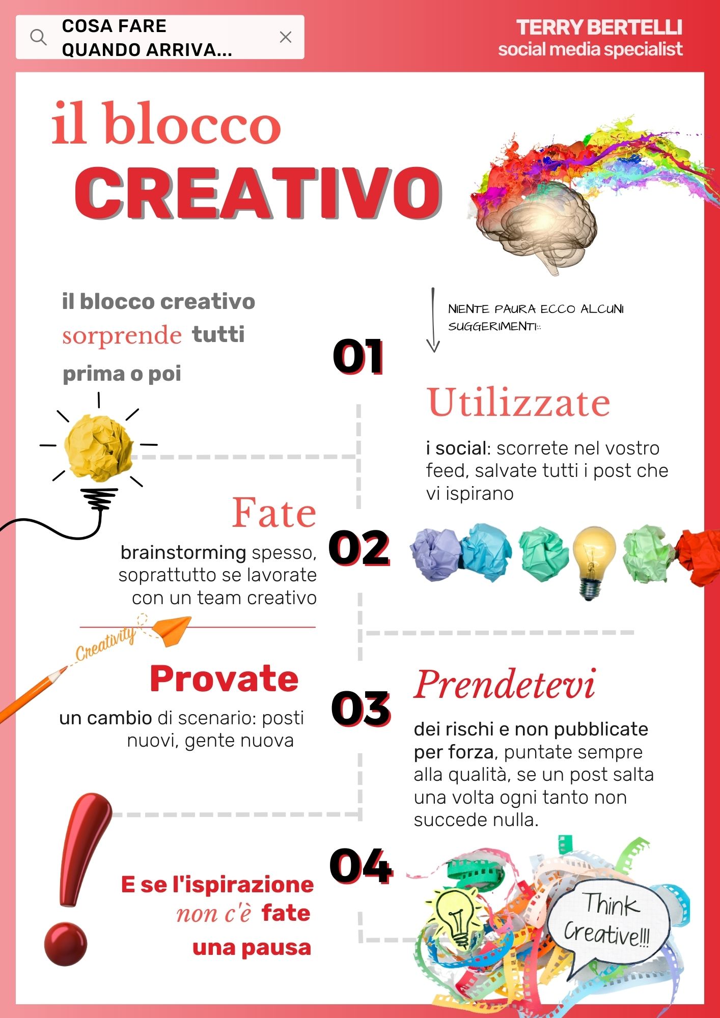 Il blocco creativo sorprende tutti prima o poi: abbiamo davanti un documento vuoto o la tabella del piano editoriale da riempire e non ci viene nessuna idea dalla quale iniziare!