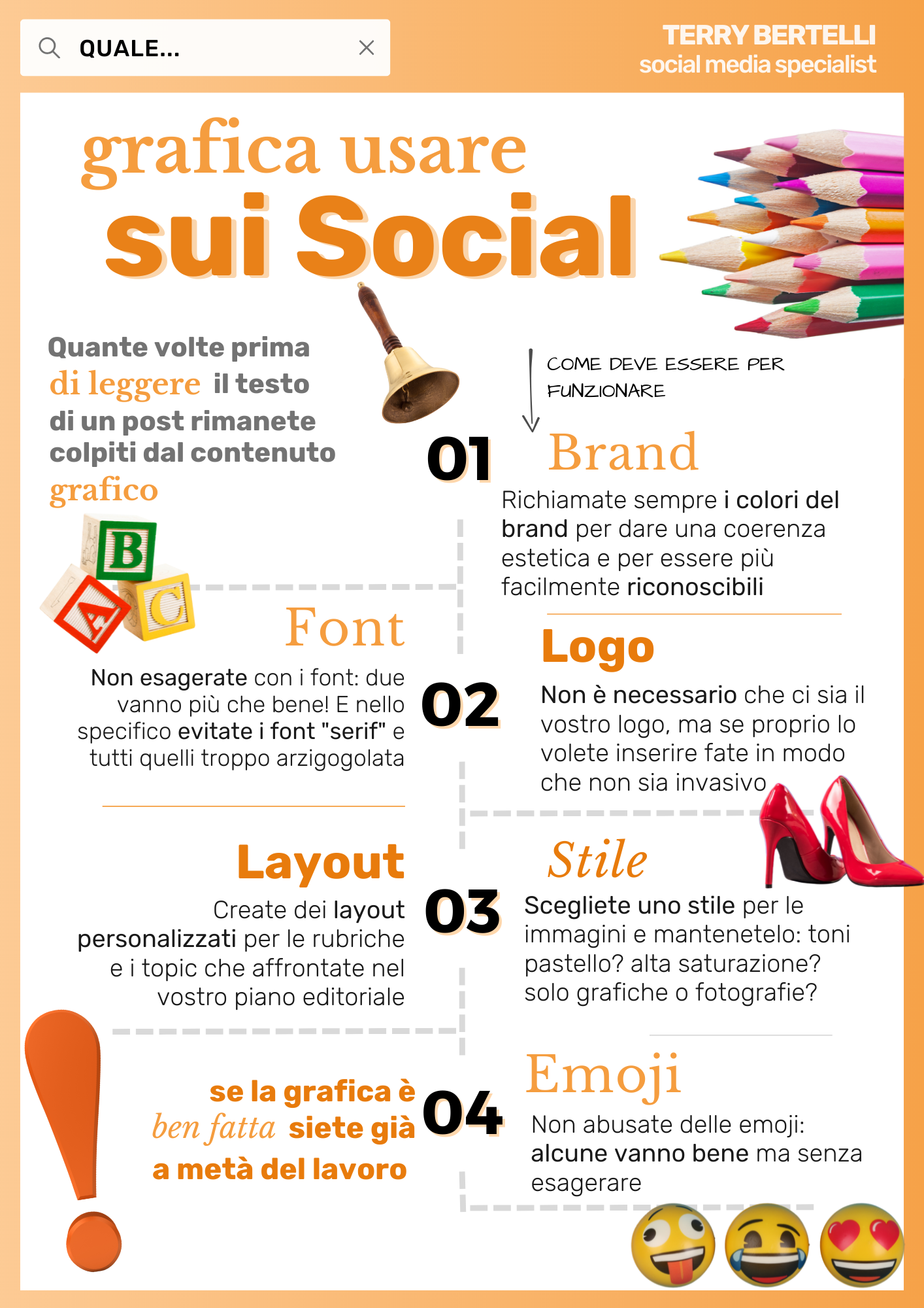 Quante volte prima di leggere il testo di un post rimanete colpiti dal contenuto grafico? Praticamente sempre!