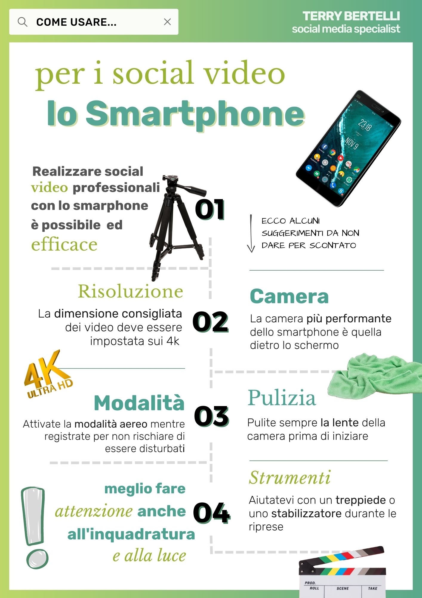 Social-video-come-usare-lo-smartphone Realizzate video a livello professionale per i vostri social o avete deciso di iniziare a farlo quest'anno?