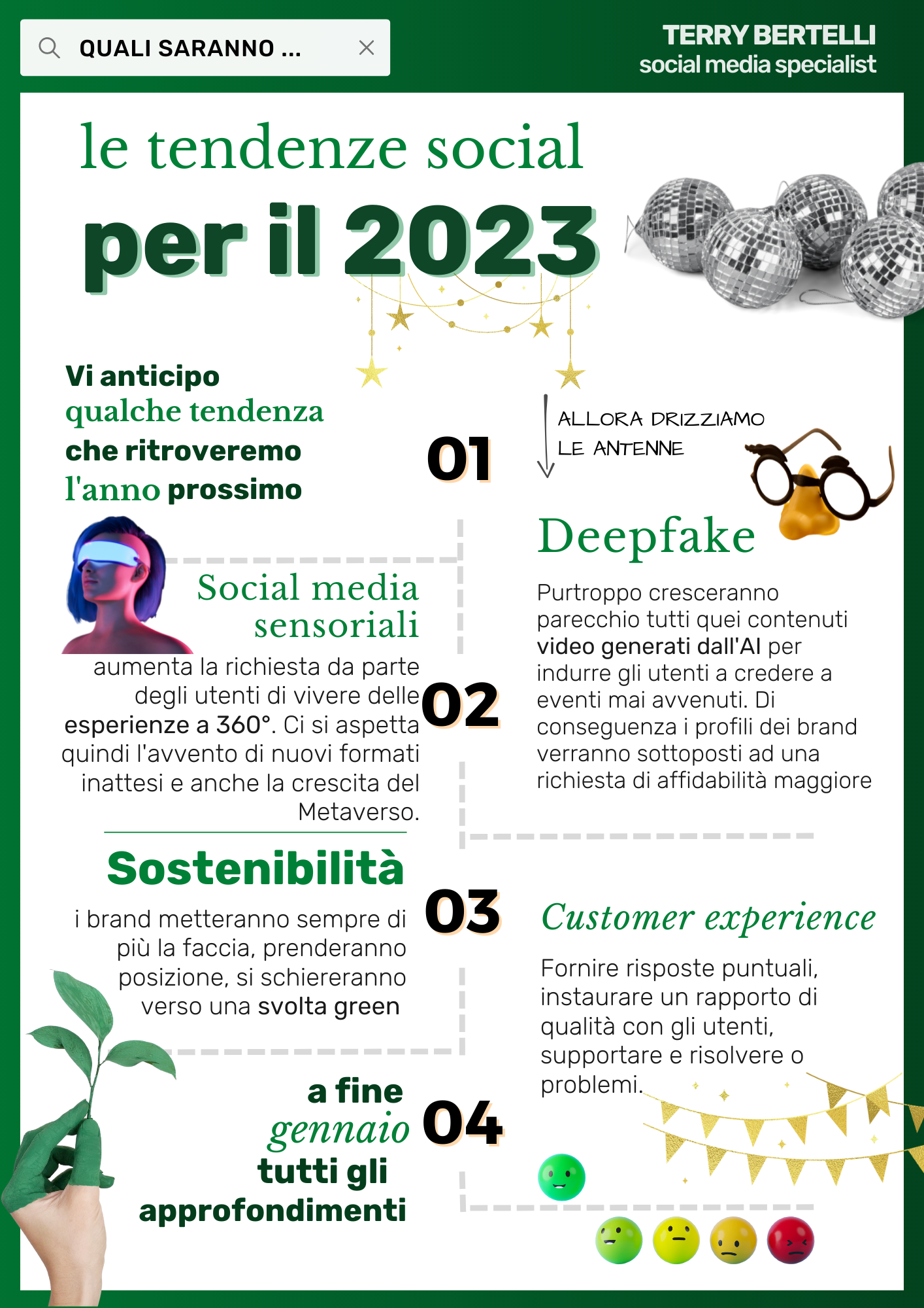 Lo so, Natale è fra cinque giorni, ma io un regalo ve lo faccio già oggi: vi anticipo qualche tendenza che di sicuro ritroveremo l'anno prossimo e perciò prima drizziamo le antenne meglio è!