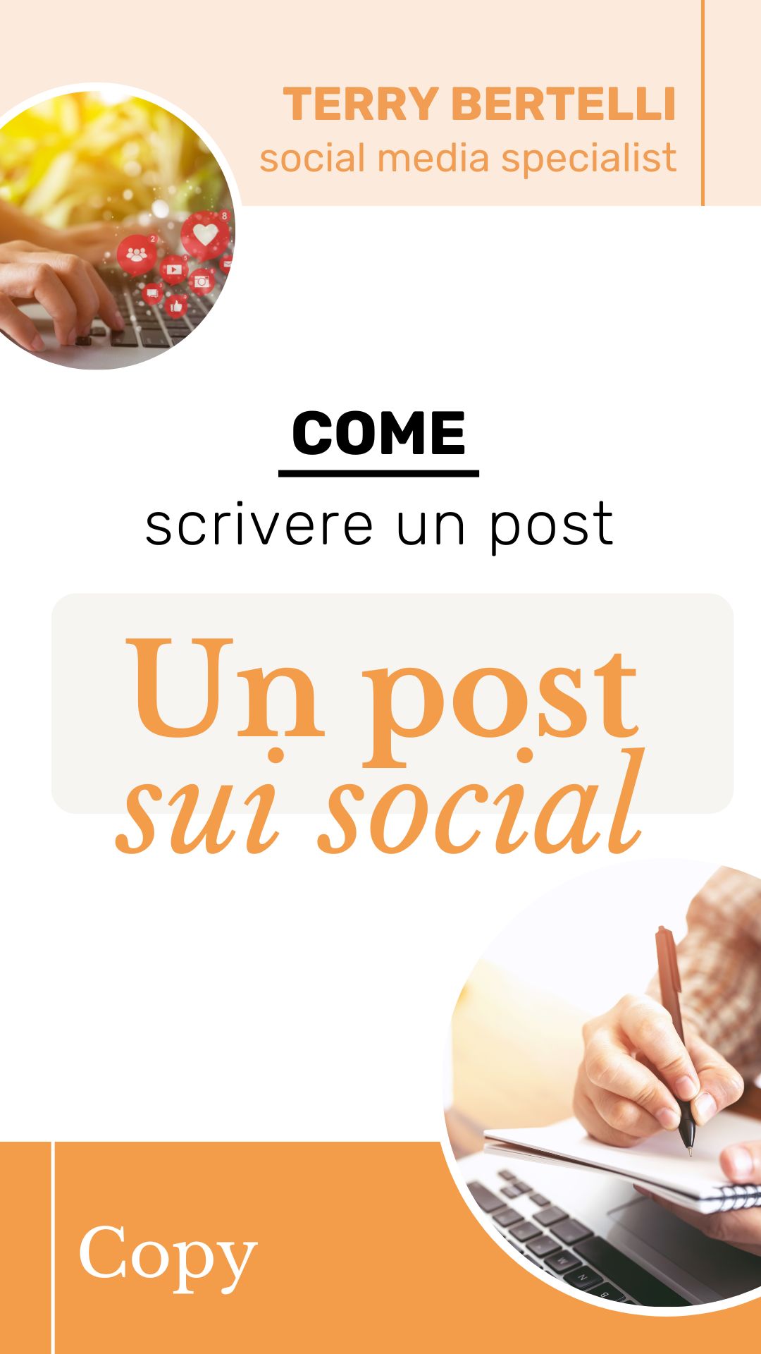come scrivere un post sui social