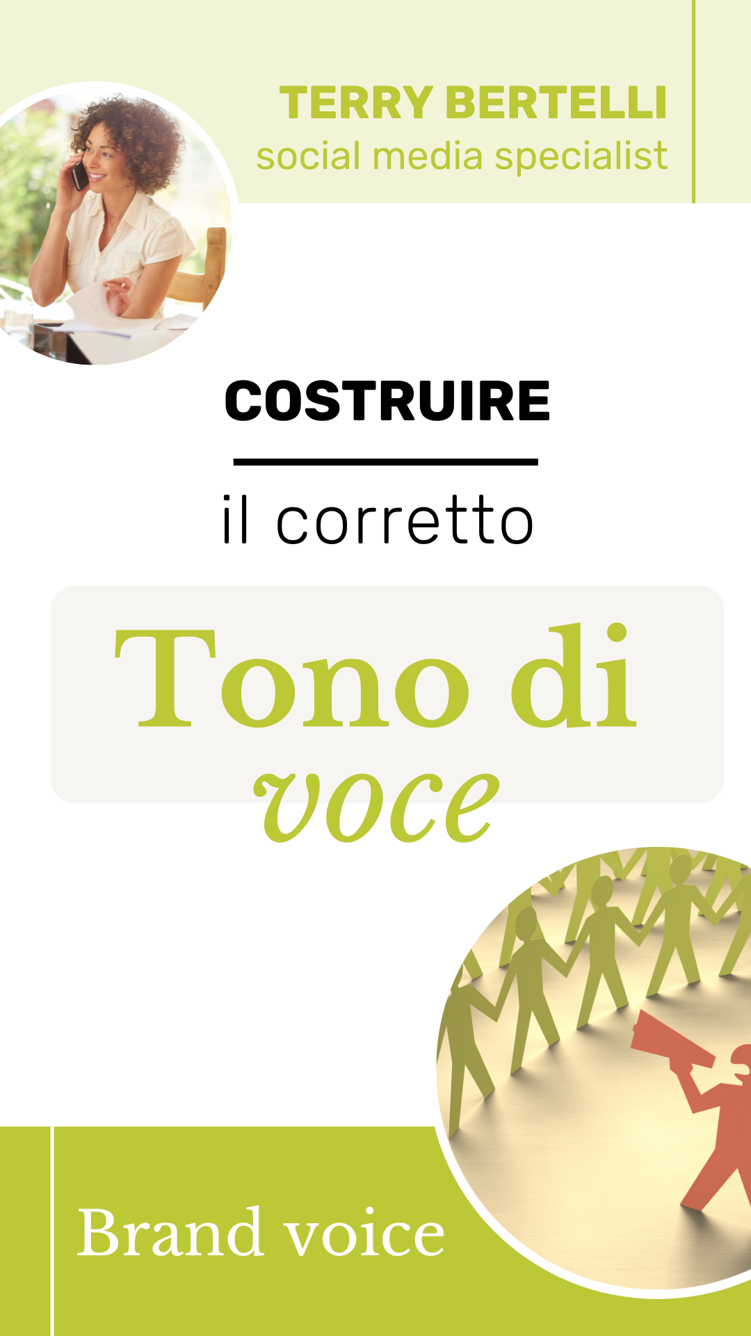 costruire il tono di voce corretto