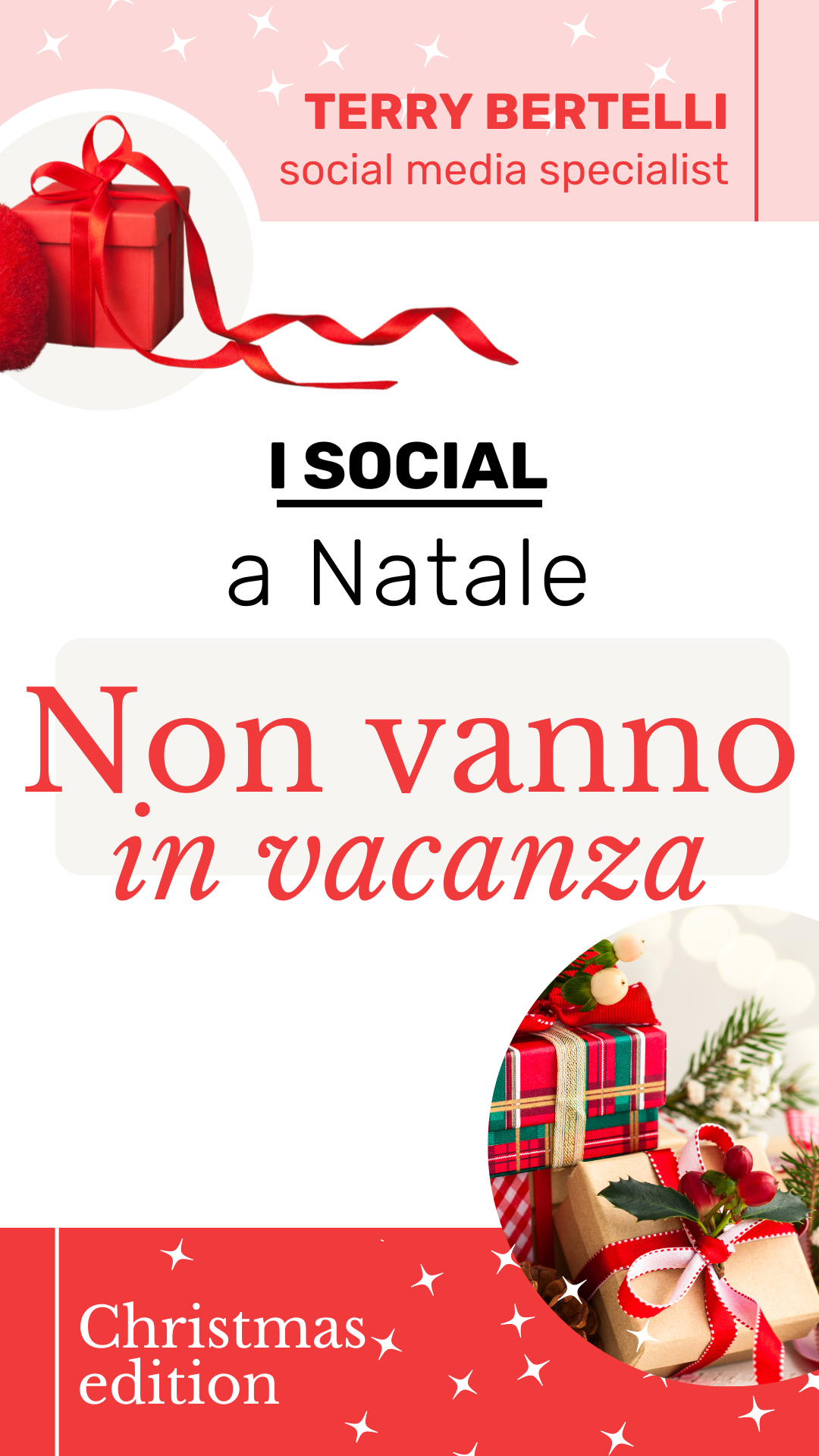 i social a natale non vanno in vacanza