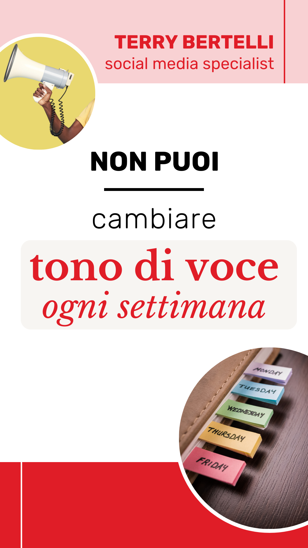 non puoi cambiare tono di voce ogni settimana e aspettarti che il tuo brand sia riconoscibile