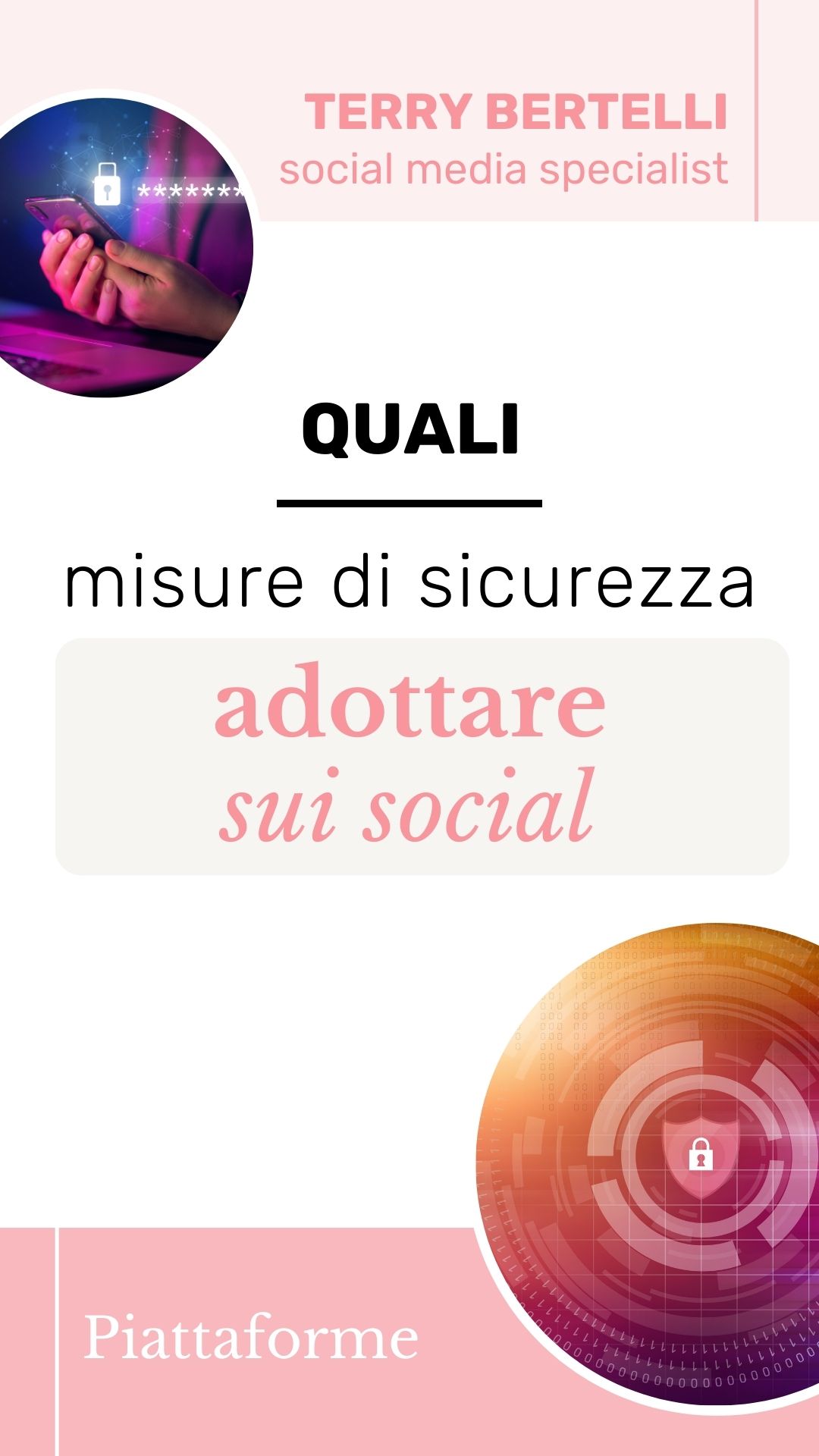 quali misure di sicurezza dovrei adottare per i miei account social